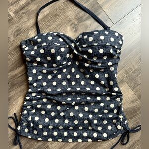 Blue and White BODEN tankini top. NWOT